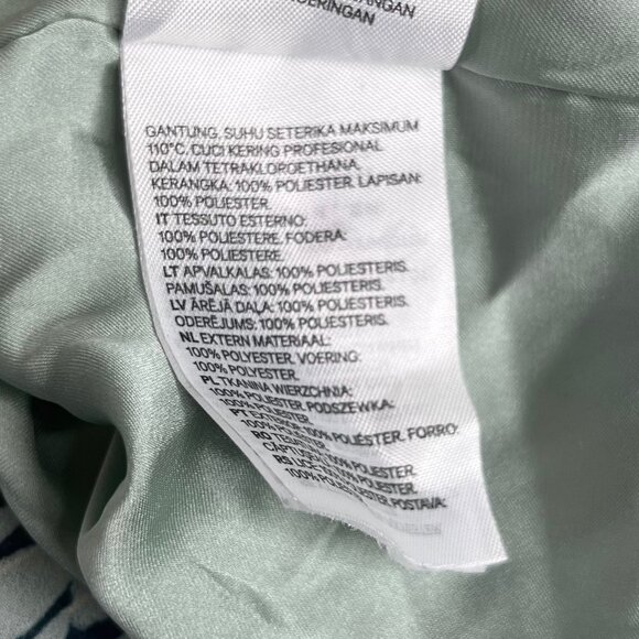 H&M Dress Green Vneck Short Sleeves Spring Summer Size Medium - Picture 9 of 12